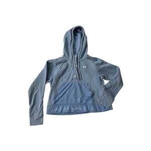 Under Armour Blue Button Up Crop Sweatshirt - Size S